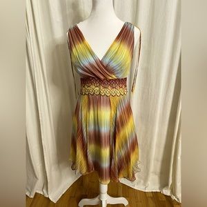 Laundry by Shelli Segal women sleeveless printed Midi Dress Size 4